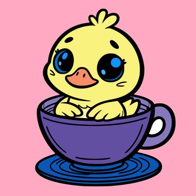duck in a cup