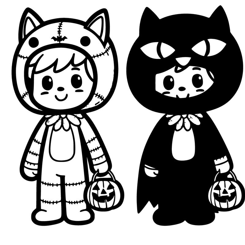 a person with a halloween costume on