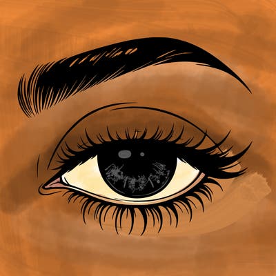 eye closed realistic