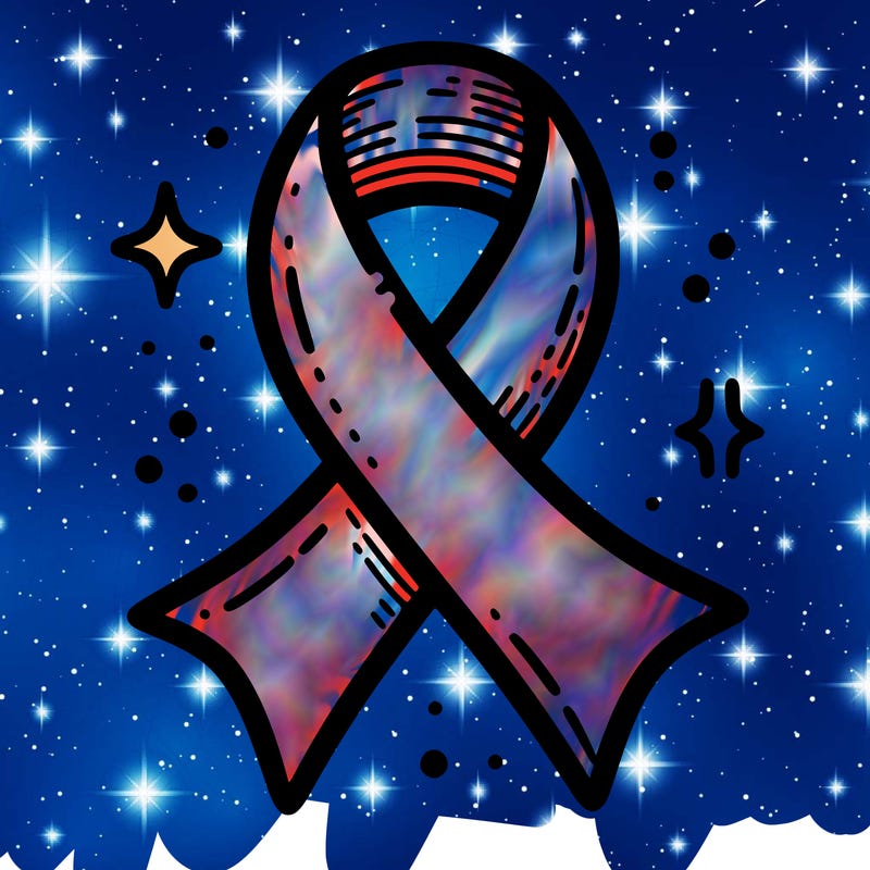 ribbon symbol of national breast cancer awareness month