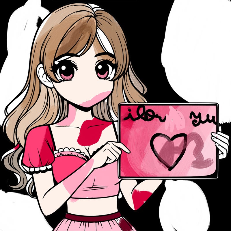 realistic pretty girl holding blank sign