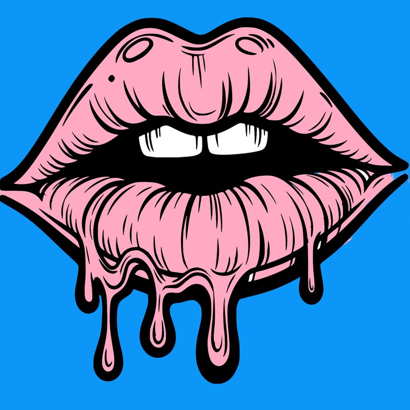 lips that look realistic and drip