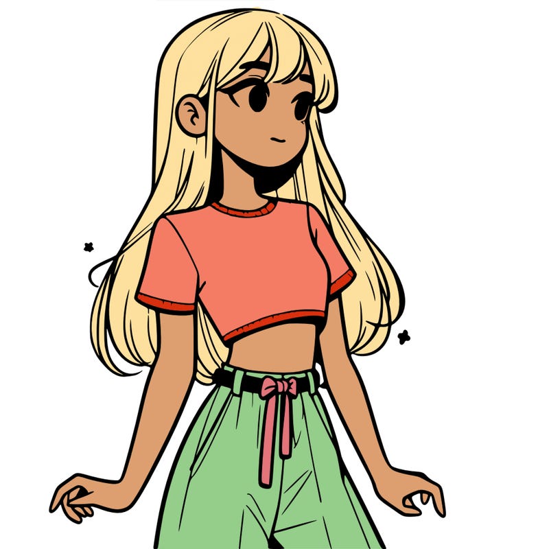 girl in a cute crop top