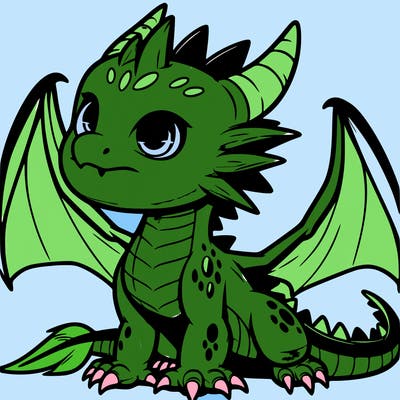 fierce baby night dragon
