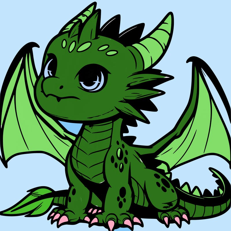 fierce baby night dragon