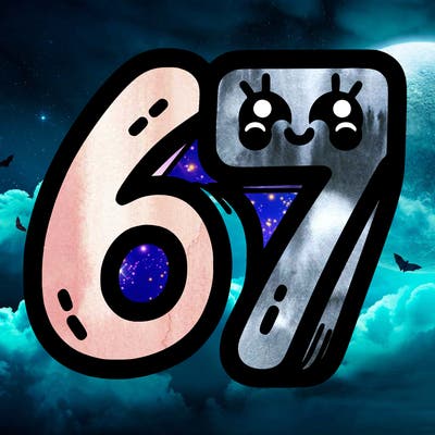 the numbers 67