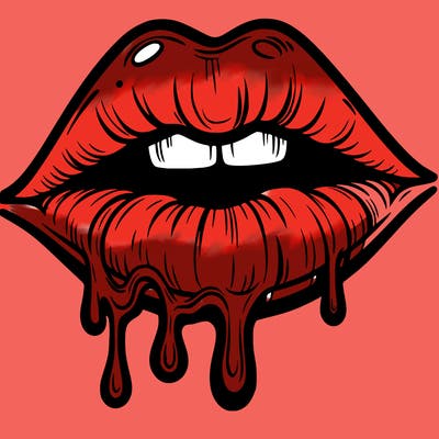 lips that look realistic and drip
