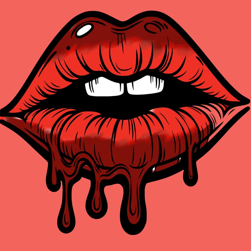 lips that look realistic and drip