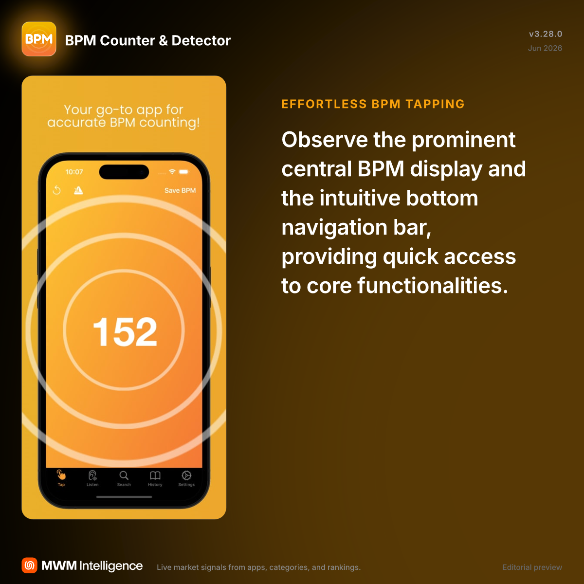 BPM Counter & Detector - Music App | MWM