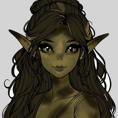 a beautiful realistic elf girl