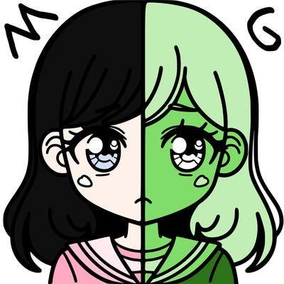 a split of a girl