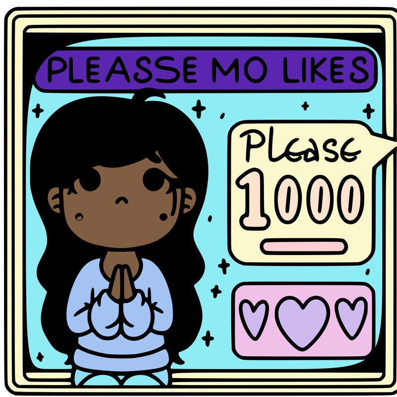 please give me 1000 likes