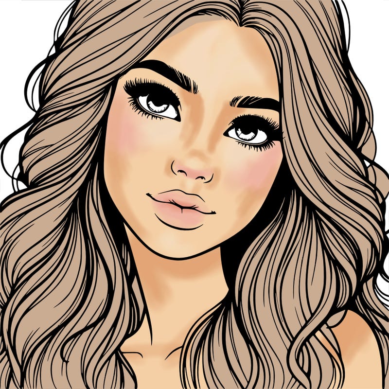 beautiful realistic girl