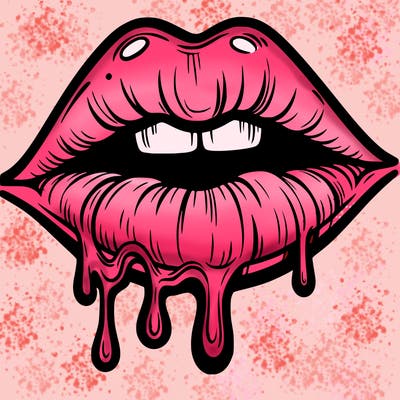 lips that look realistic and drip