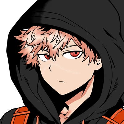 anime guy in hoodie