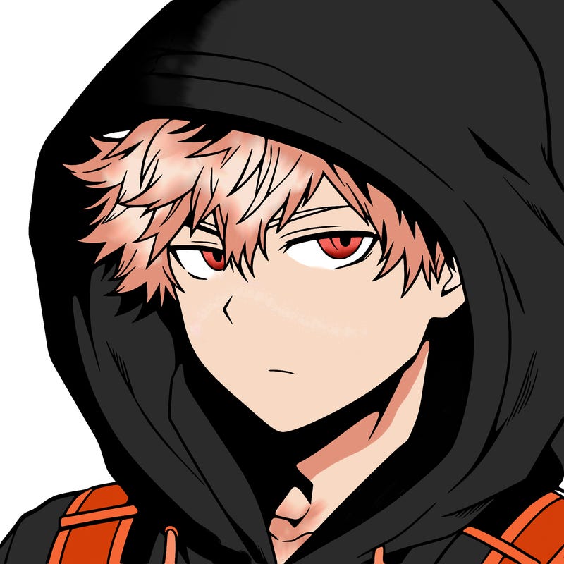 anime guy in hoodie
