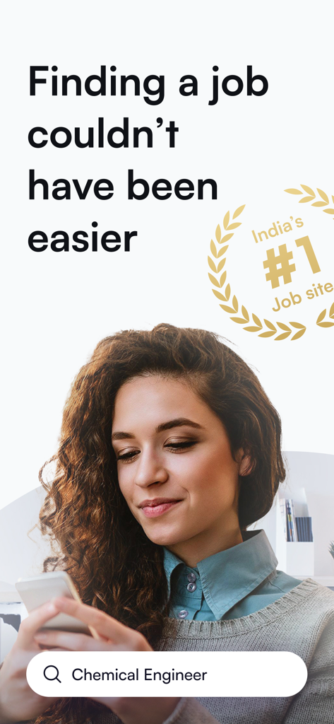 Naukri: Job Search and News - Un profesional buscando empleo en el principal sitio de empleo de la India, Naukri