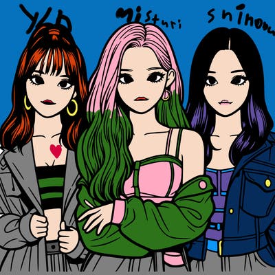 a group of 3 k-pop girls