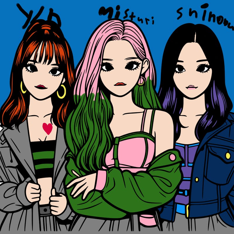 a group of 3 k-pop girls