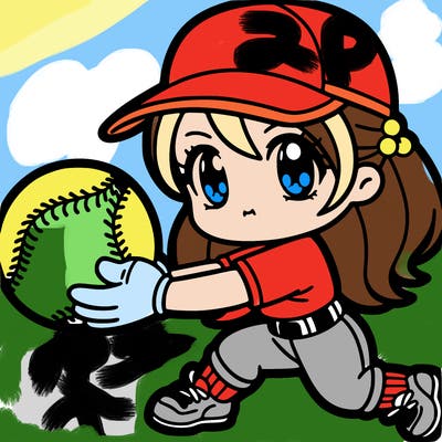 soft ball player