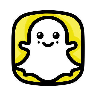 snapchat logo without a face
