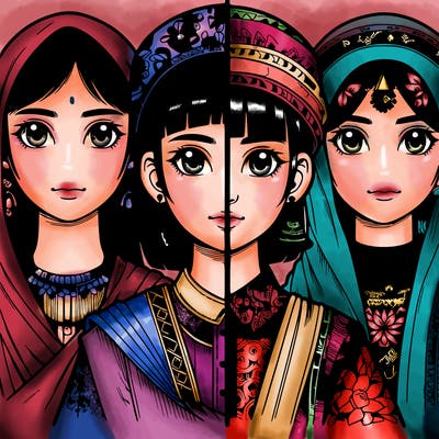 realistic girls split