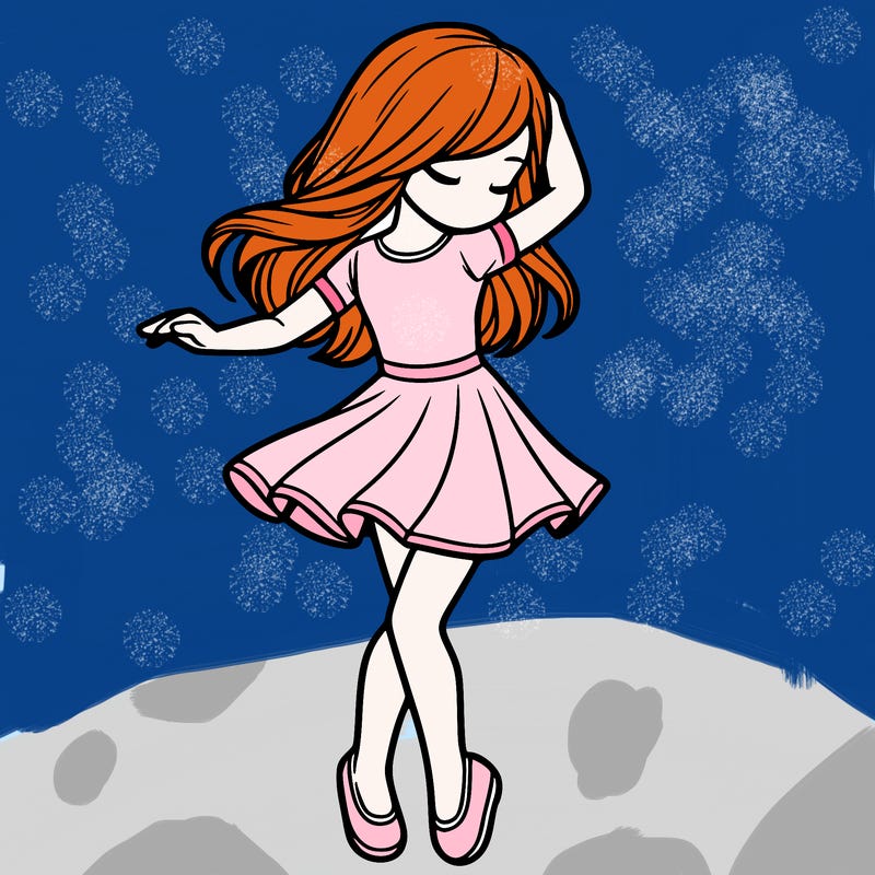 girl dancing  realistic