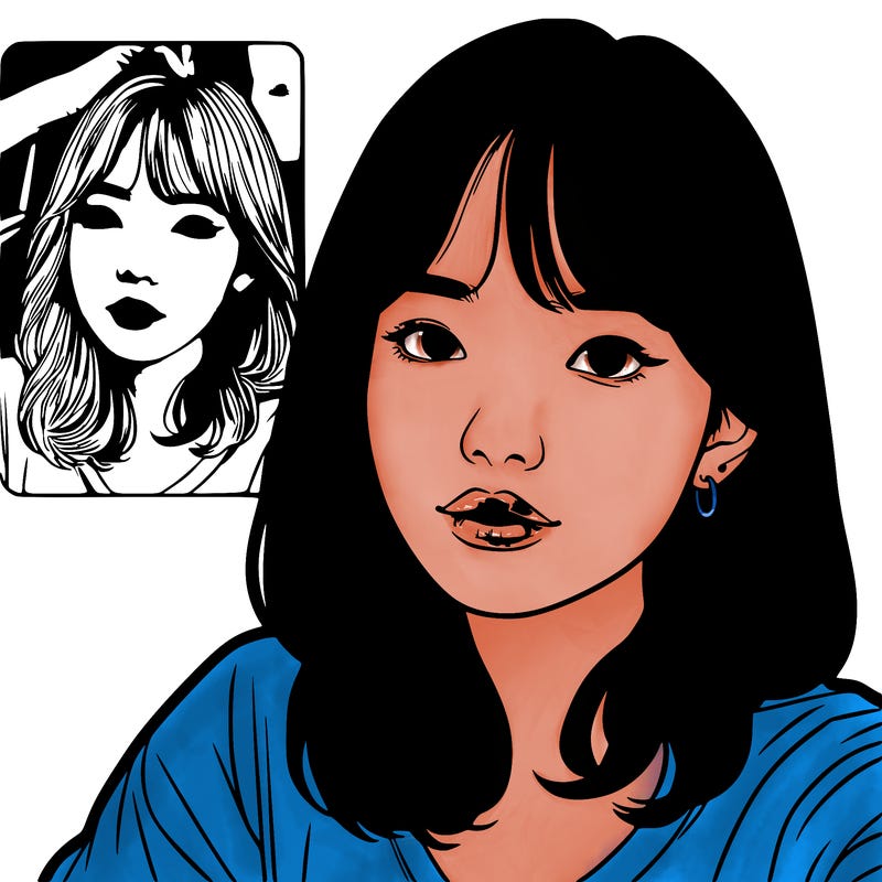 realistic korean girl