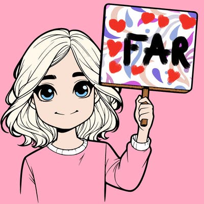 realistic girl holding up a sign