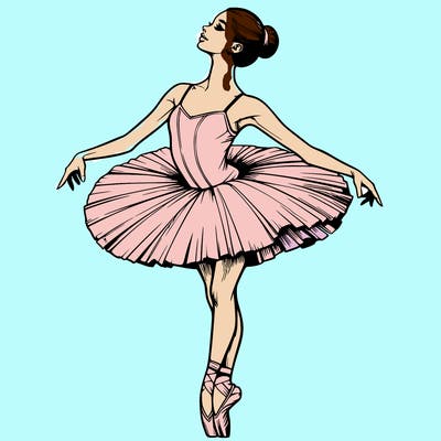 realistic ballerina