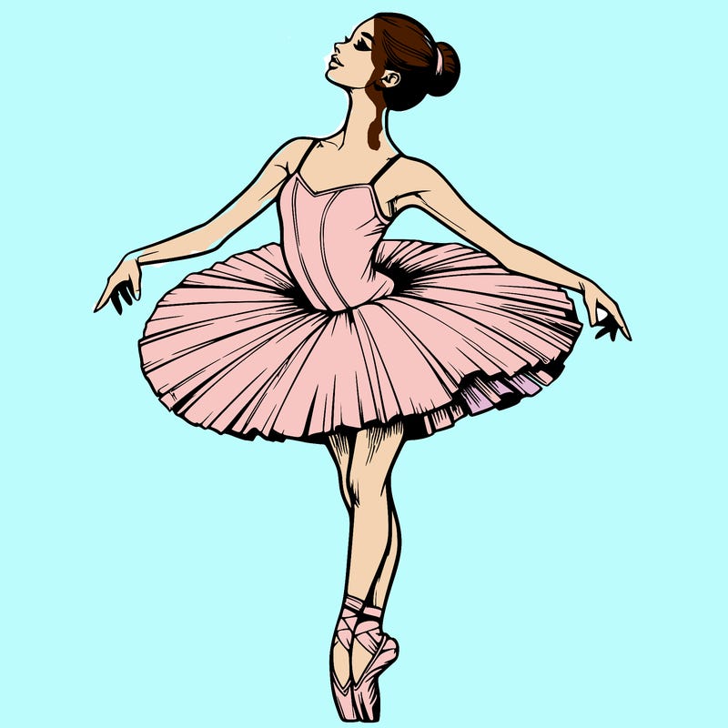 realistic ballerina