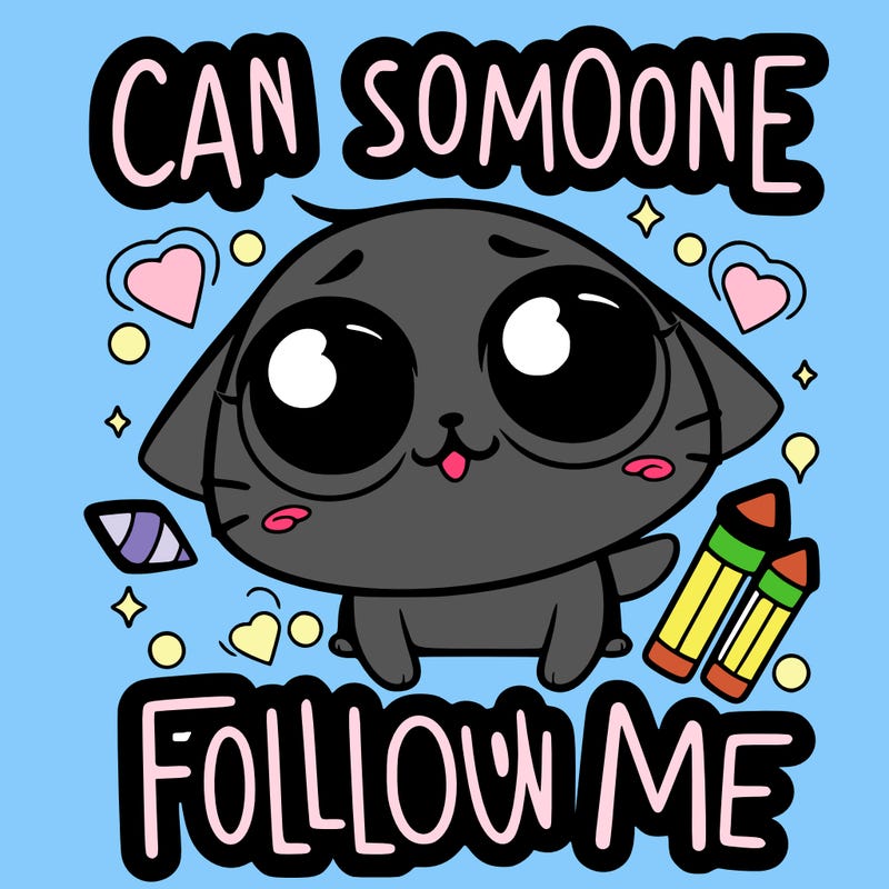 can someone please follow me?