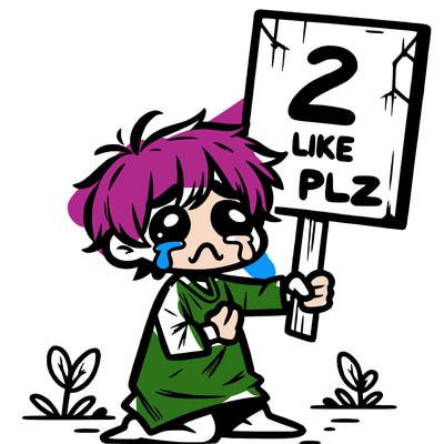 small poor toddler crying with sign that says 2 like plz