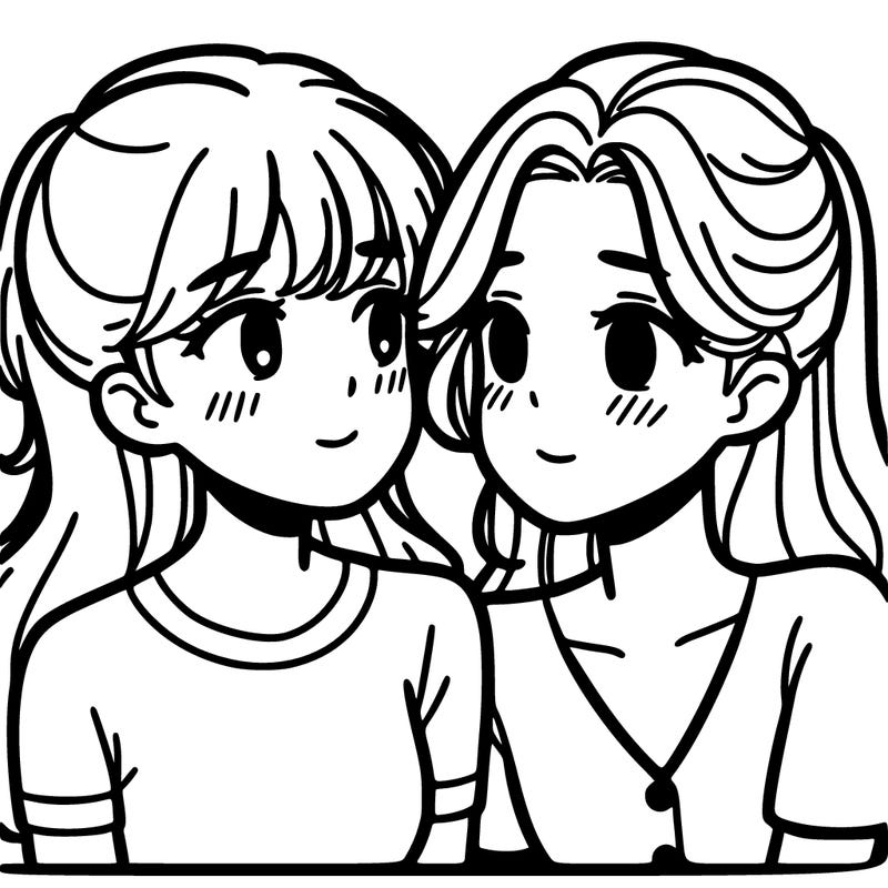 two teenage girls dating