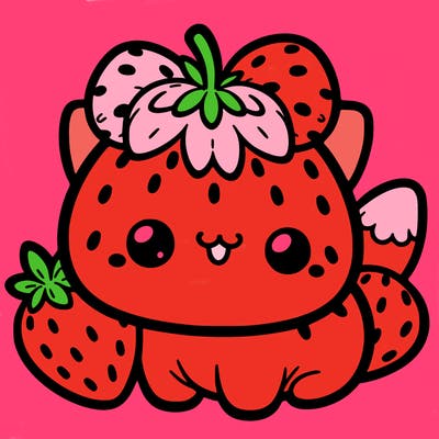 strawberry cat