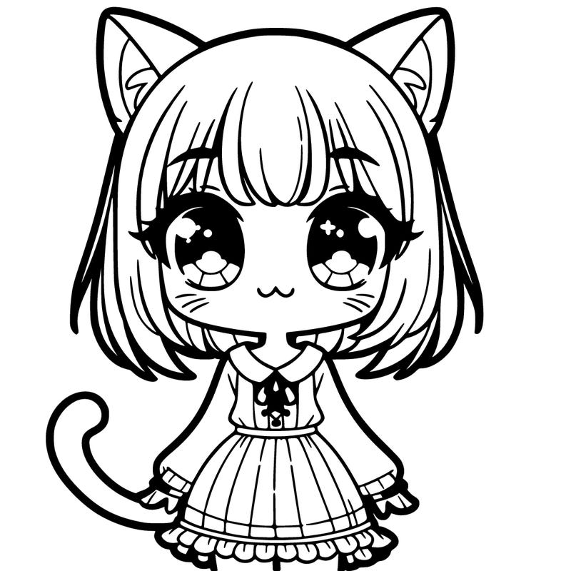 manga kitty girl