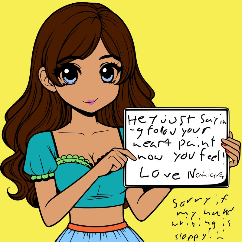 realistic pretty girl holding blank sign