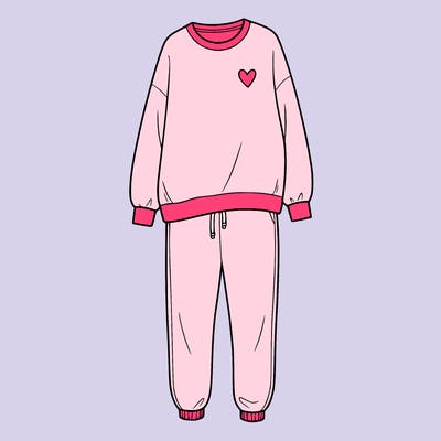 cute sweat shirt and sweat pants