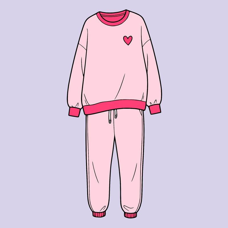 cute sweat shirt and sweat pants