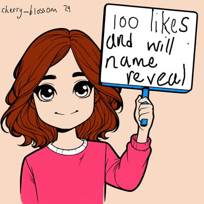 realistic girl holding up a sign