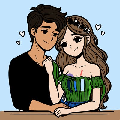 boyfriend and girlfriend in love