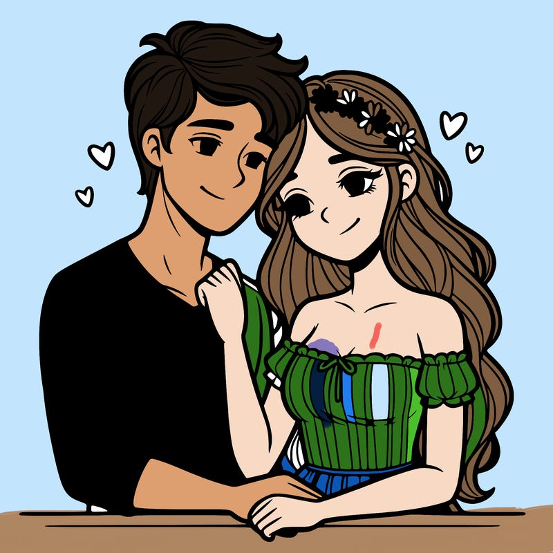 boyfriend and girlfriend in love