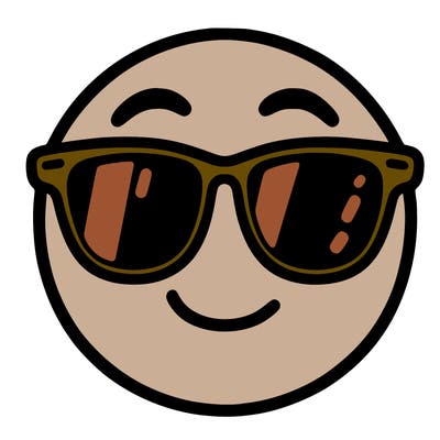 emoji with sunglasses