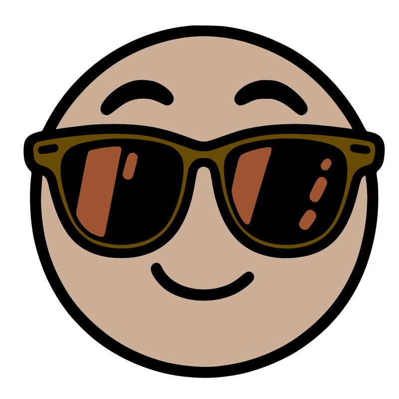 emoji with sunglasses