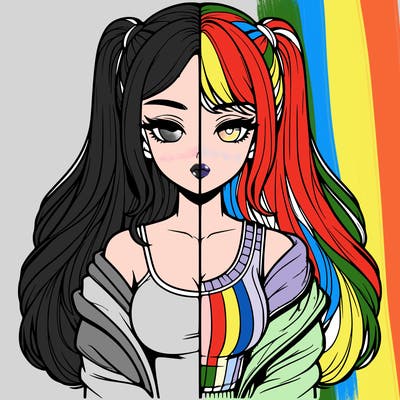 realistic girl split