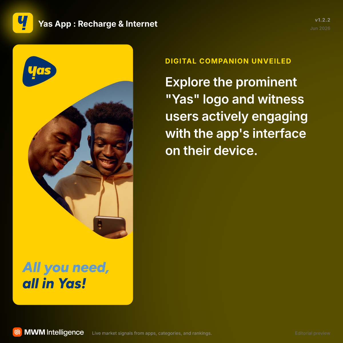 Yas App : Recharge & Internet - Lifestyle App | MWM