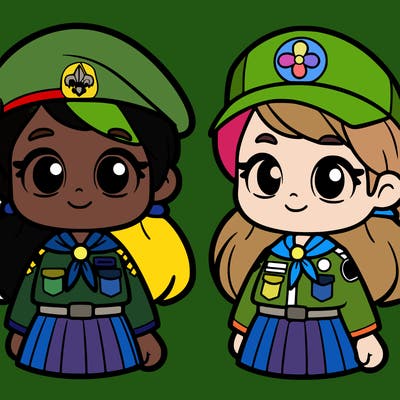 a picture for girl scouts