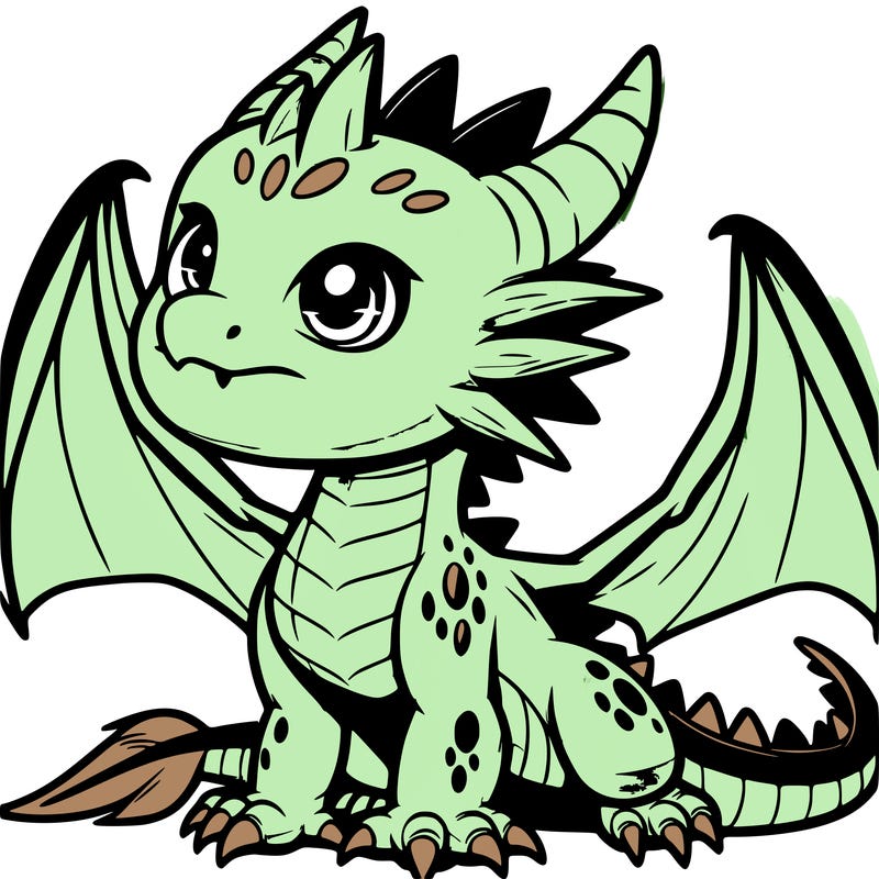 fierce baby night dragon