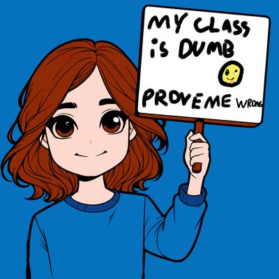 realistic girl holding up a sign