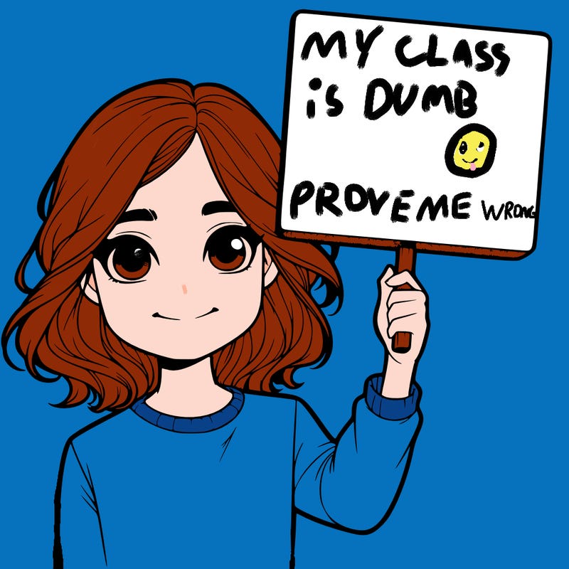 realistic girl holding up a sign